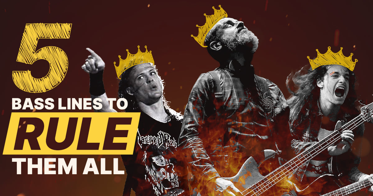 Top 5 METAL riffs for every beginner bassist