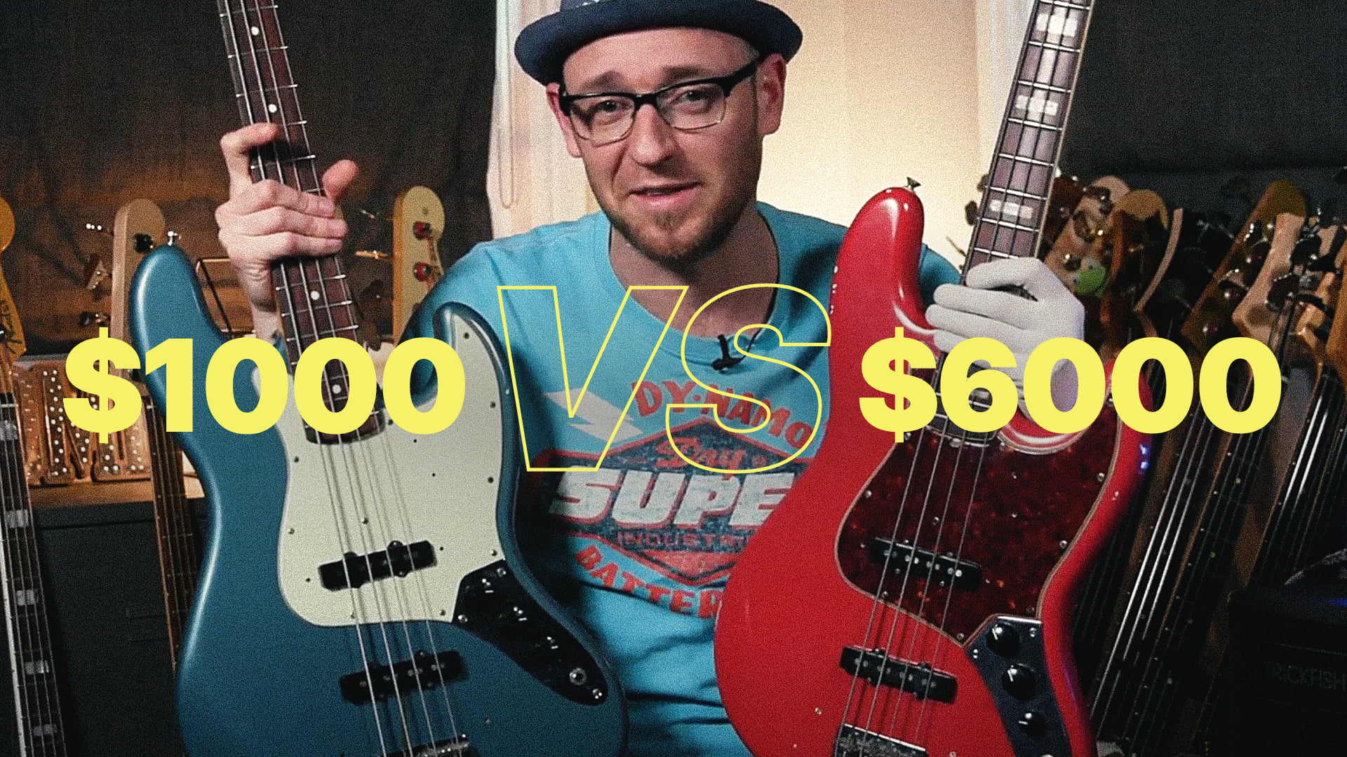 $1000 Jazz Bass Vs $6000 1966 Jazz Bass (can you tell the difference?)