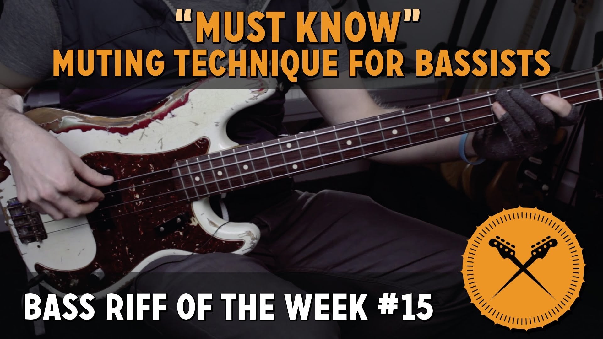 'Must Know' Muting Technique For Bass Players  - Bass riff of the week #15 (L#140)