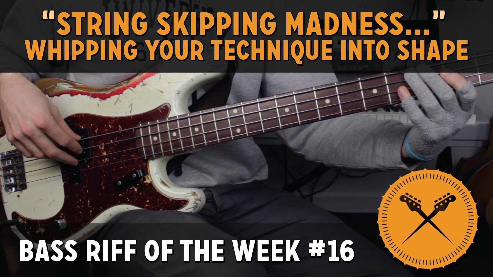 String Skipping Madness - Whipping Your technique Into Shape! Bass Riff of the Week #16 (L#142)